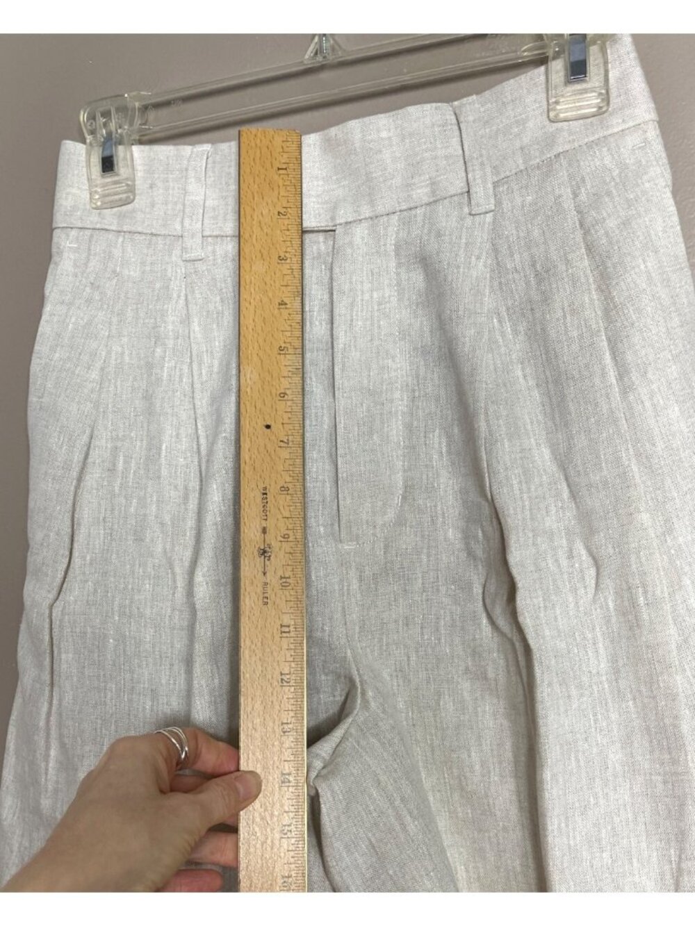 Banana Republic Linen Shorts High Waist Trouser Pleats Preppy ALT'd NWOT Wm XS 2 - Picture 4 of 11